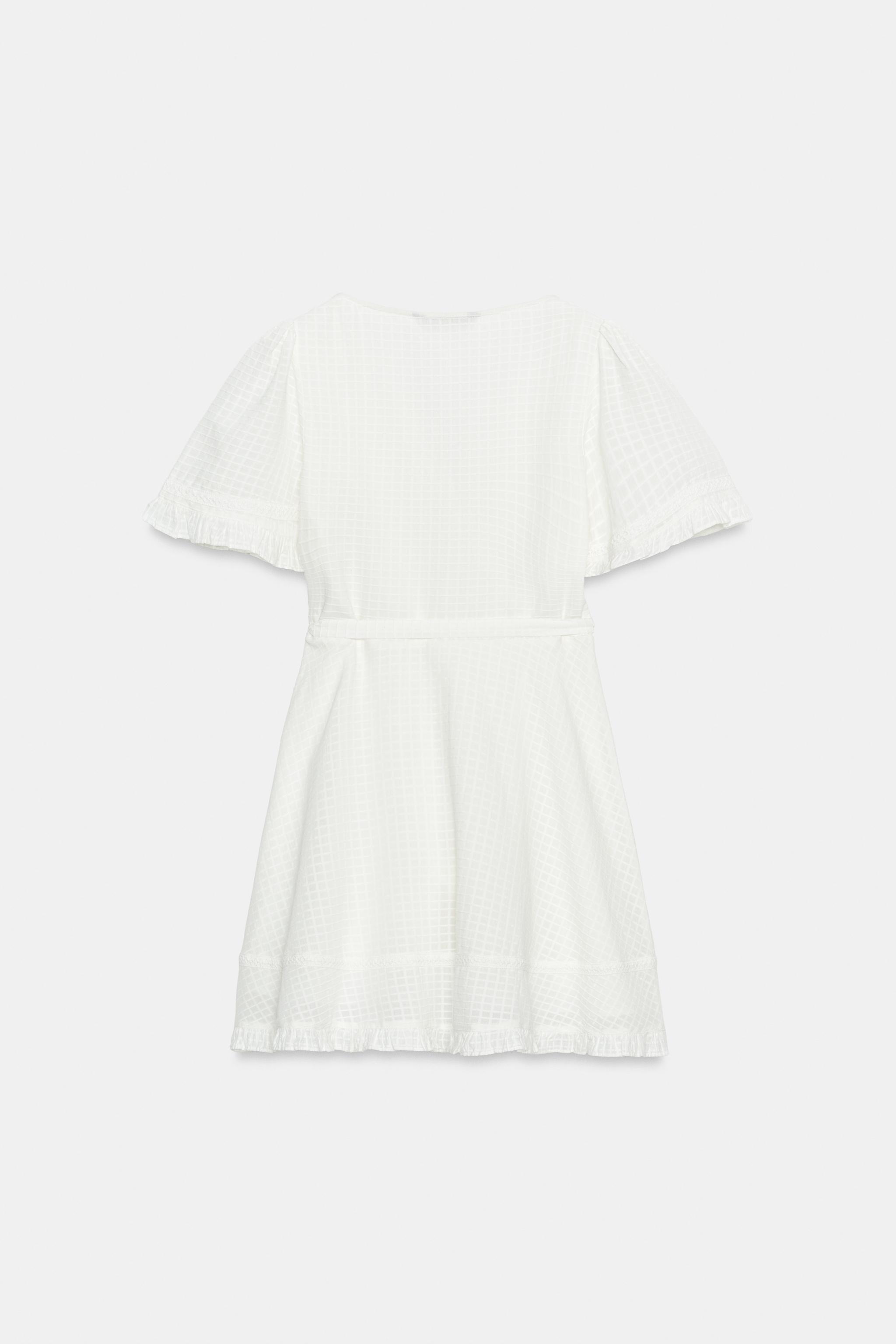 ROBE COURTE CROISÉE STRUCTURÉE